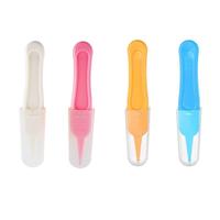 4 Pieces Of Cleaning Tweezers With Round Plastic Tips For Ear Canals  Nasal Passages And Umbilical Dirt.