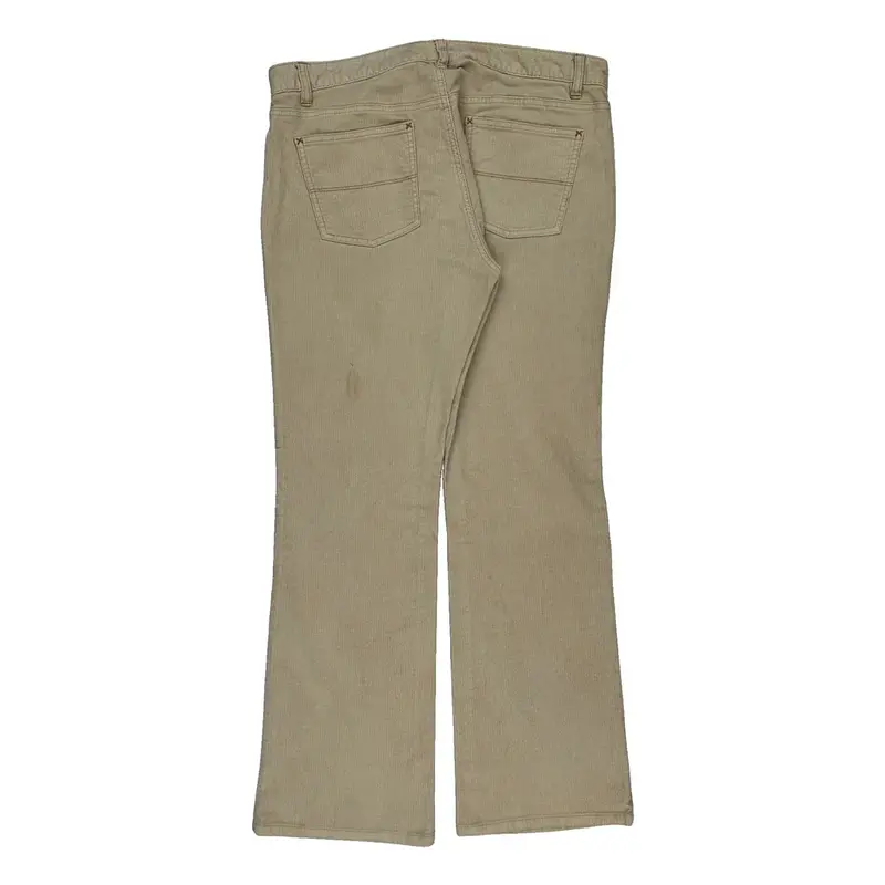 Ralph Lauren Cord Trousers - 34? Waist Beige Cotton Blend | Size: 34″ waist