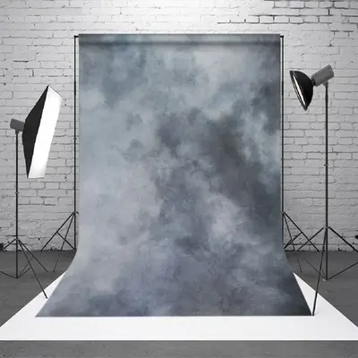 Aperturee Foggy Grey Marble Texture Photo Booth Background