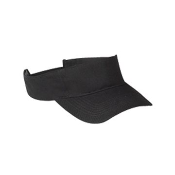 24 Customized Big Accessories Cotton Twill Visor - 3-Panel