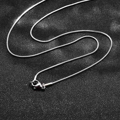 Non-Tarnish 304 Stainless Steel Square Snake Chain Necklaces