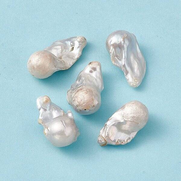 Baroque Natural Keshi Pearl Beads