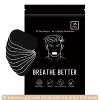 30 Packaging Upgrade 35 Packaging Super Breathable Mouth sticker，Ultra Breathable Mouth Tape One Month Supply 35 Strong Adh...