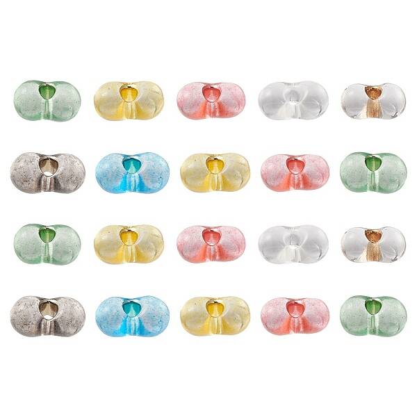 Czech Lampwork Beads/Gold Inlay Color