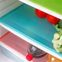 Home Refrigerator Liner, 4pcs Washable Refrigerators Mat, Waterproof Oil-proof Refrigerator Liner Pad, Non-slip Placemat Tool...
