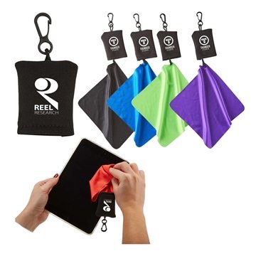 250 Promotional Stuff-It Microfiber Cleaning Cloth - Neoprene ...
