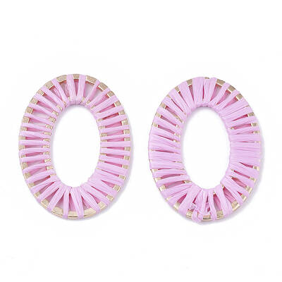 Handmade Raffia Woven Linging Rings