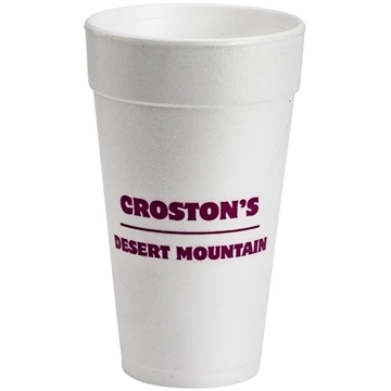 100 Customized 20 oz Foam Cup - Insulated & USA Made
