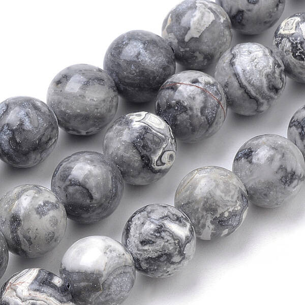Natural Map Stone/Picasso Stone/Picasso Jasper Beads Strands