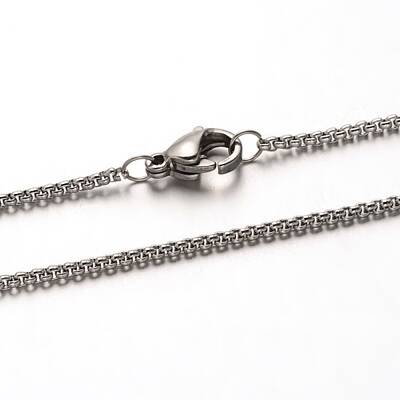 Tarnish Resistant 304 Stainless Steel Cable Chain Necklaces