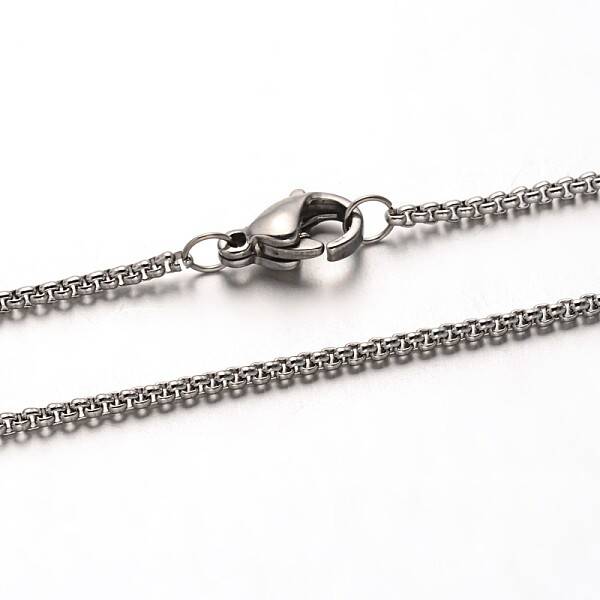 Tarnish Resistant 304 Stainless Steel Cable Chain Necklaces
