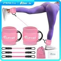 Ankle Resistance Bands with Cuffs, Ankle Bands for Working Out, Ankle Weights for Women, Glutes Workout Equipment, Ankle Stra...