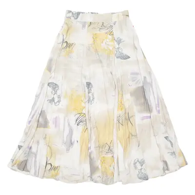 YVONNE Womens A-Line Skirt Beige Midi XXS