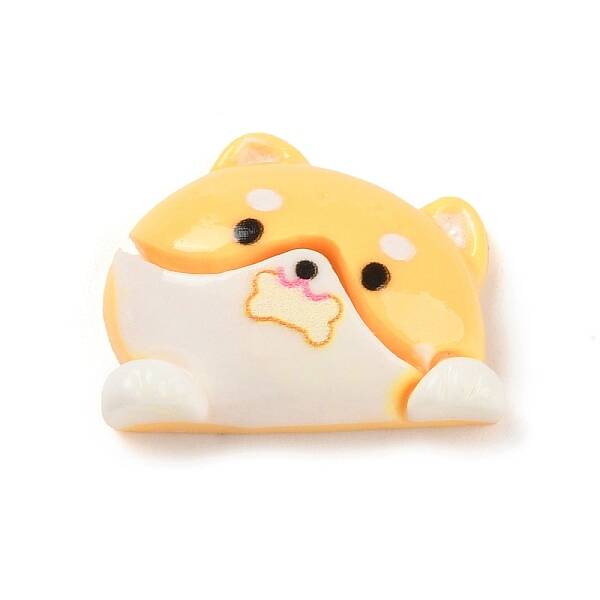 Cute Dog Eat Bone Opaque Resin Decoden Cabochons