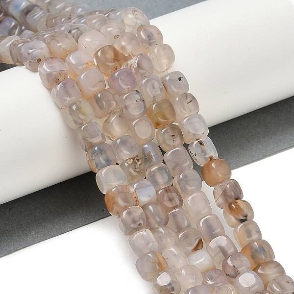 Natural Dragon Veins Agate Beads Strands