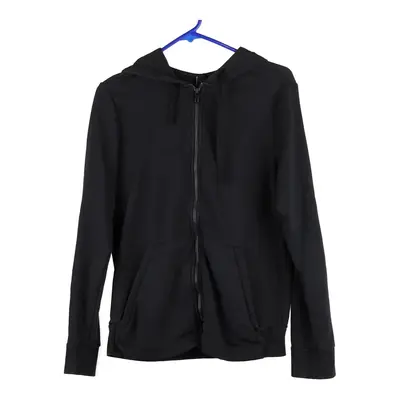 Adidas Hoodie - Large Black Cotton Blend