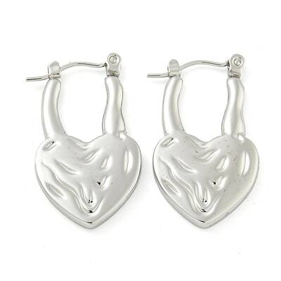 Non-Tarnish 304 Stainless Steel Hoop Earrings for Women