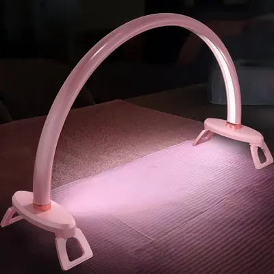 Half Moon Design Nail Lamp, USB Powered Half Moon Design Nail Light for Personal Nail Makeup Use, Adjustable Lighting, LED De...