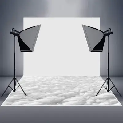 White Winter Snow Texture Scene Rubber Floor Mat - Aperturee