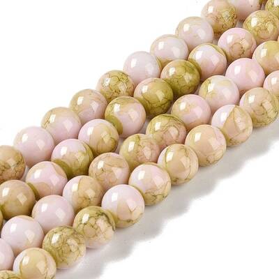 Baking Paint Glass Bead Strands