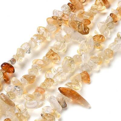 Natural Citrine Chip Beads Strands