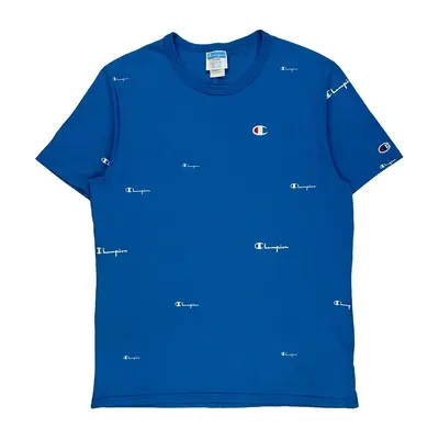 Champion T-Shirt - Large Blue Cotton