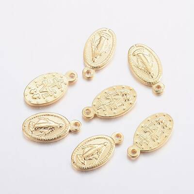 304 Stainless Steel Miraculous Medal Charms