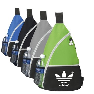 50 Promotional Clay Sling Backpack - 600D Polyester & iPod Port