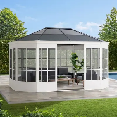 CANVAS Frobisher Solarium Gazebo, 12 x 16-ft