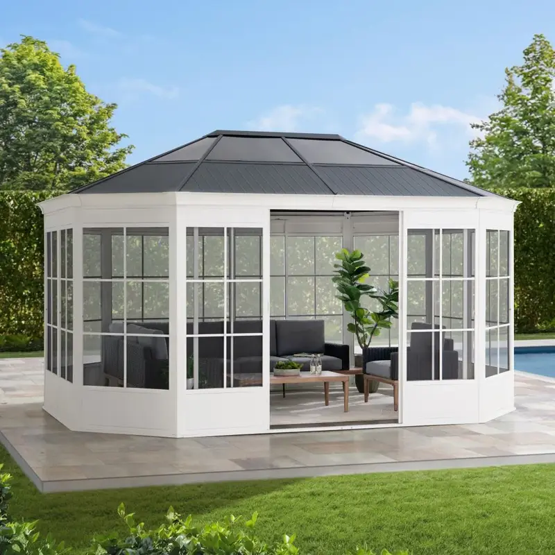 CANVAS Frobisher Solarium Gazebo, 12 x 16-ft