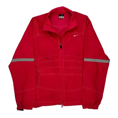 Nike Slim Fit Track Jacket - Small Red Polyester