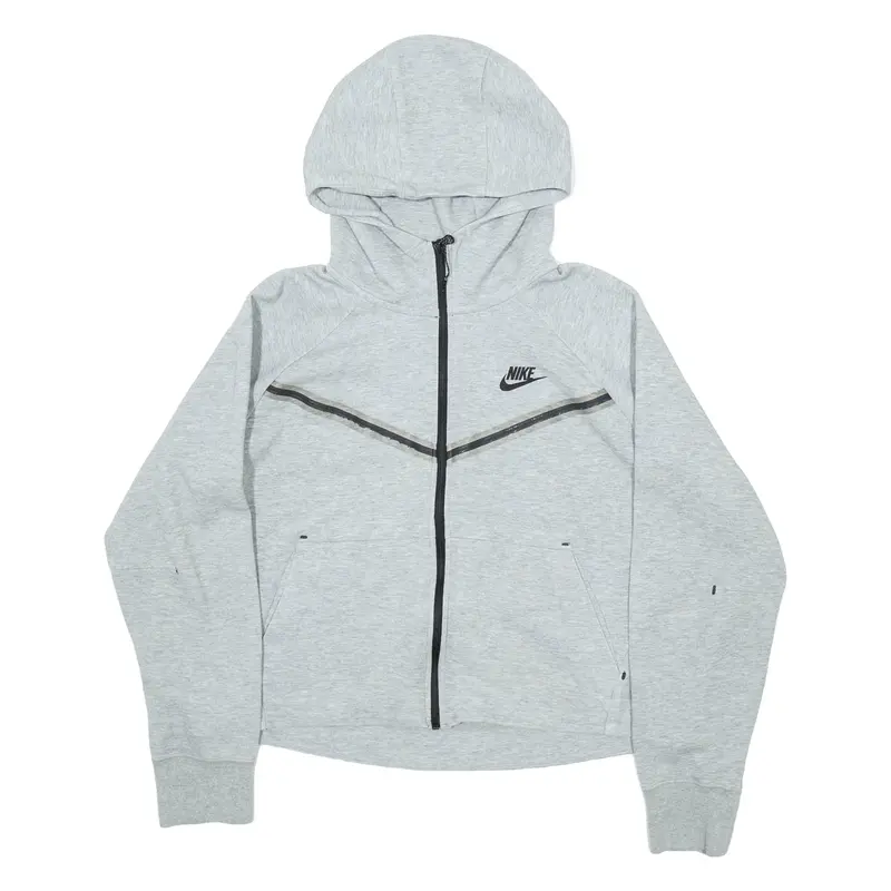 NIKE Mens Grey Hoodie Full Zip M