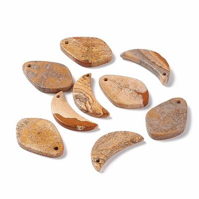 Natural Picture Jasper Pendants