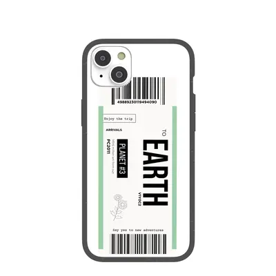 Clear Earthbound iPhone 14 Plus Case With Black Ridge