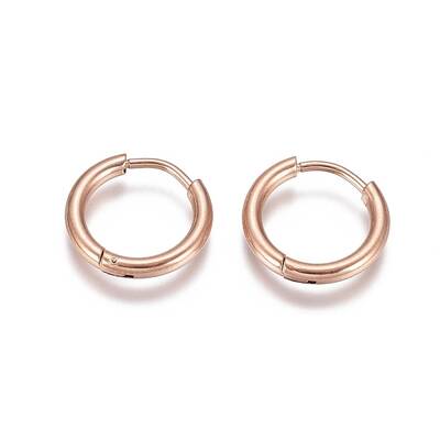 304 Stainless Steel Huggie Hoop Earrings