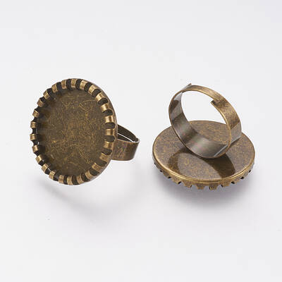 Brass Pad Ring Settings