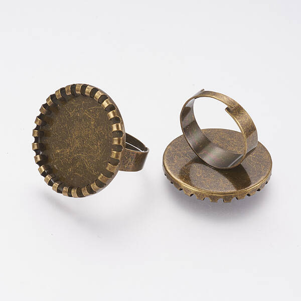 Brass Pad Ring Settings