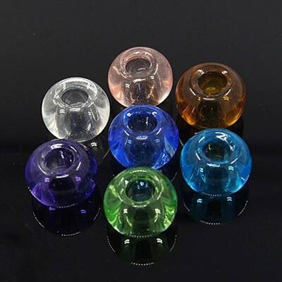 Mixed Color Handmade Rondelle Lampwork Large Hole European Beads