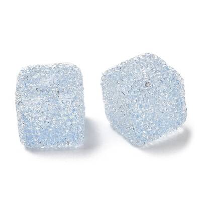 Drusy Cube Resin Rhinestone Beads