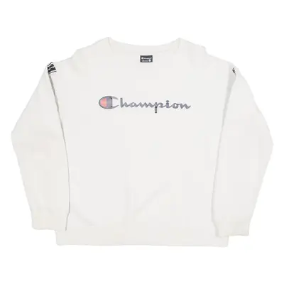 CHAMPION Mens Sweatshirt White M