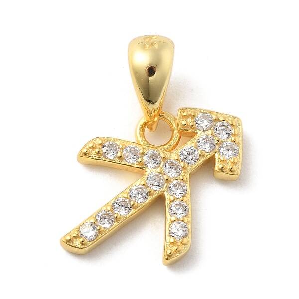 925 Sterling Sliver Micro Pave Clear Cubic Zirconia Pendants