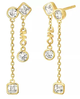 Michael Kors Orecchini Di Lusso Placcati Oro Con Zirconi Premium Mkc1773710