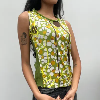 Gazebo Top - XS Green Silk Blend