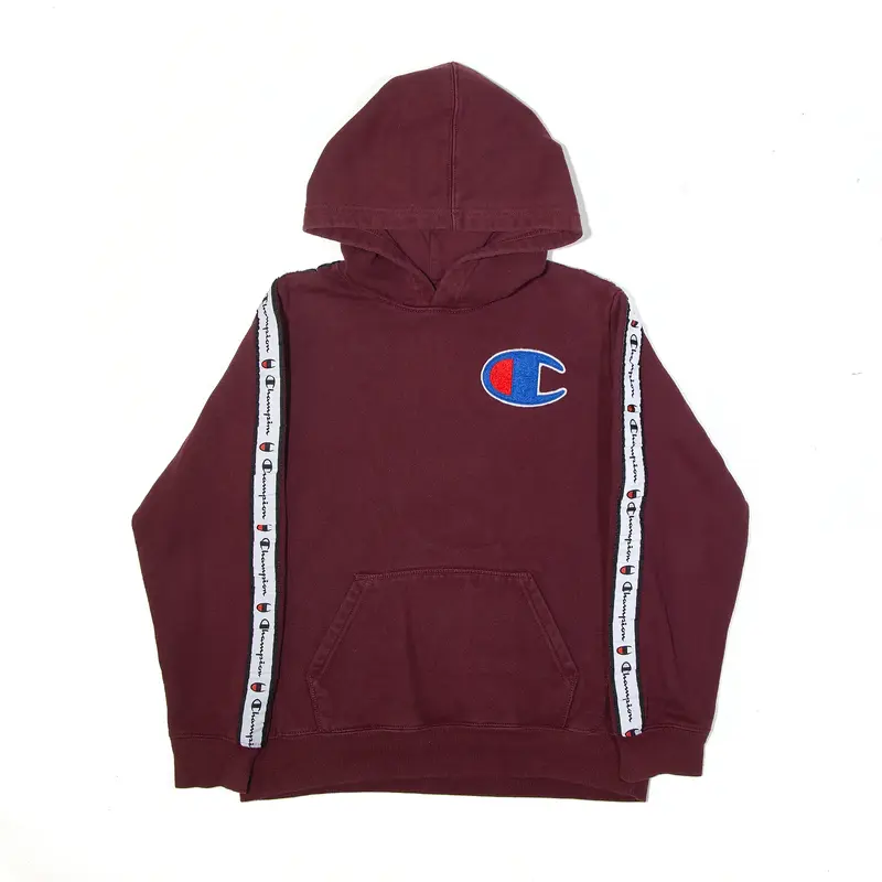 CHAMPION Hoodie Red Pullover Boys L