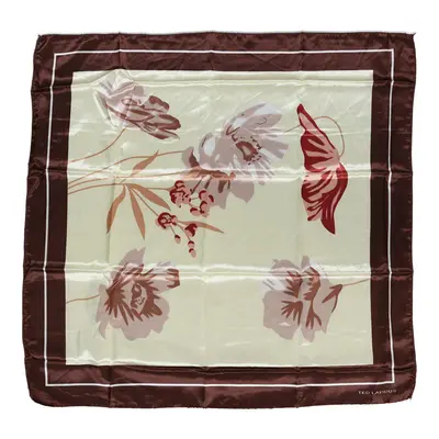 Ted Lapidos Floral Scarf - No Size Cream Polyester