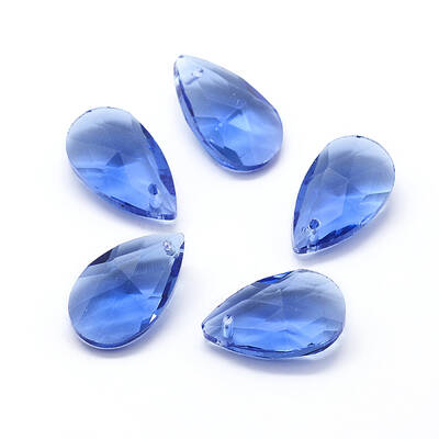 Faceted Glass Pendants