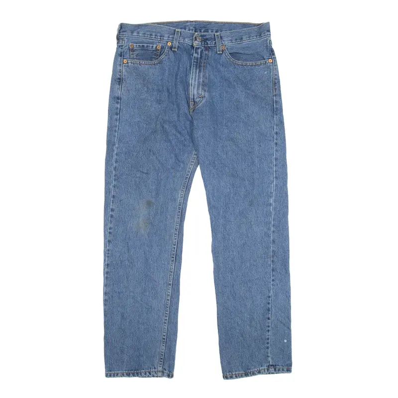 LEVI'S 505 Jeans Blue Denim Regular Straight Mens W33 L30