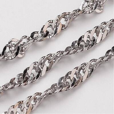 Tarnish Resistant 304 Stainless Steel Singapore Chains