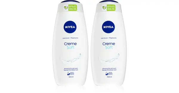 Nivea Shower Gel Cream Soft (2 x 500 ml )