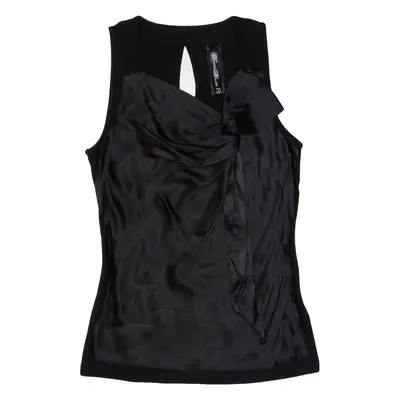 KAREN MILLEN Womens Top Black Sleeveless UK 10